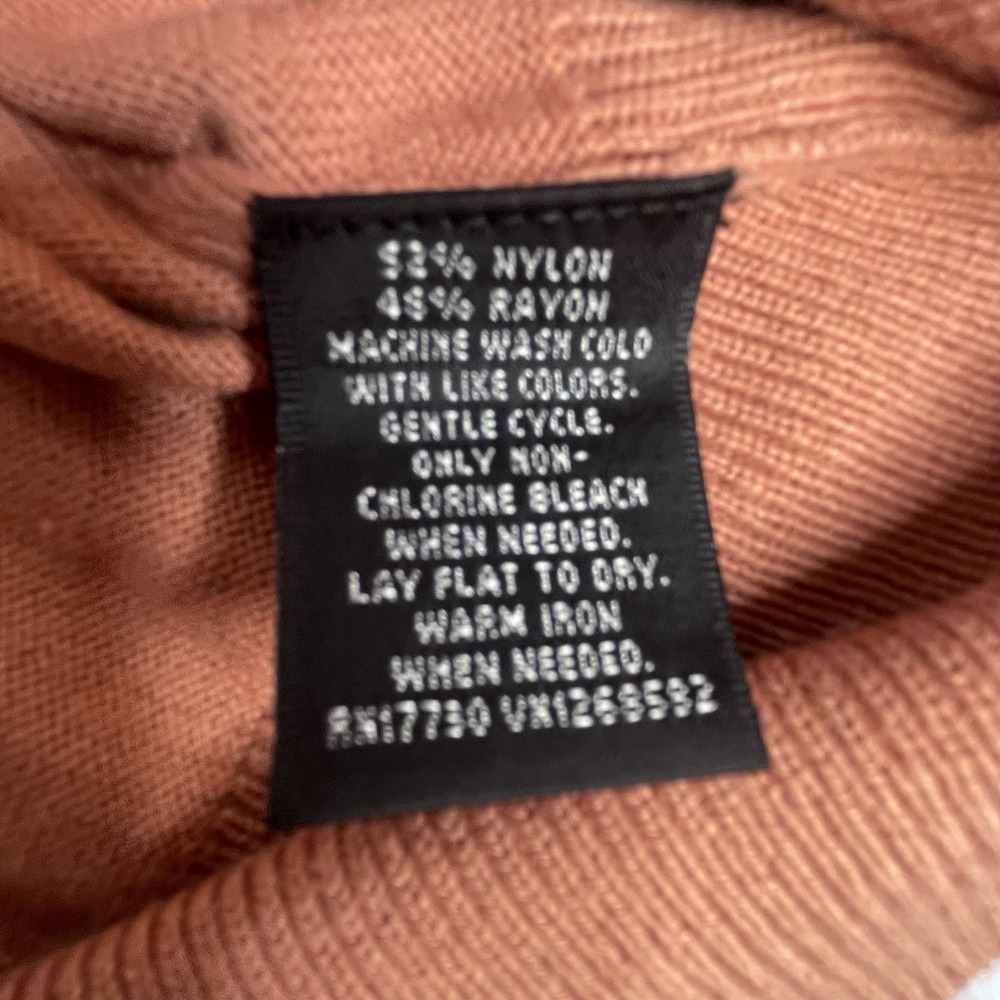 Mossimo Peach Orange Color Sweater Women's Size Large‎ 3/4 Sleeves Button Up NWT - Picture 6 of 9
